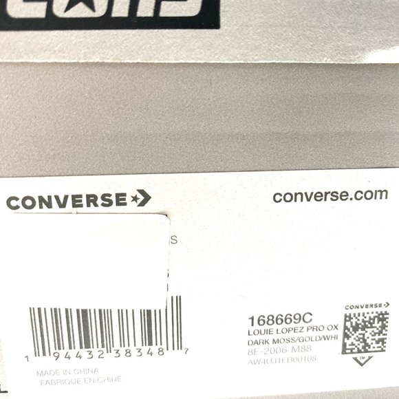 🌿Sale🌿 CONVERSE 168669C Women Louie Lopez Pro OX Suede Dark Moss Green 168669C - Picture 11 of 11